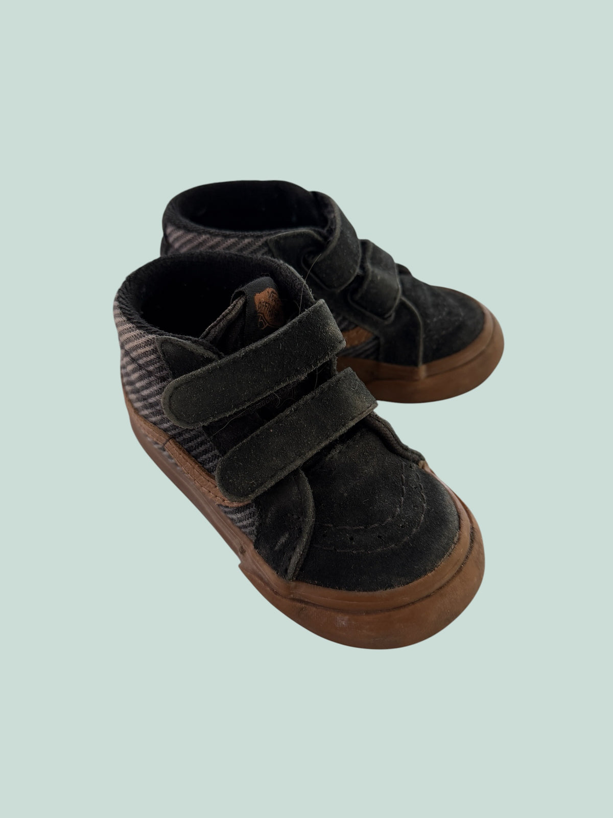 Black velcro shoes 5US Little Kid | Vans