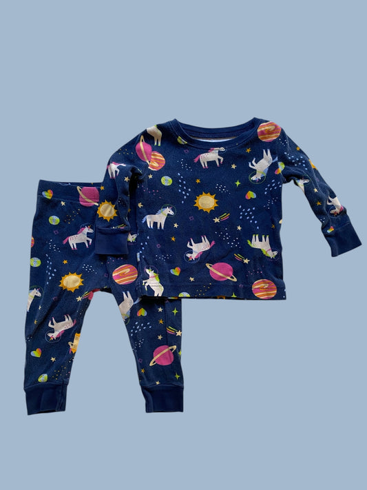 Space unicorn pj set 12-18m | Old Navy