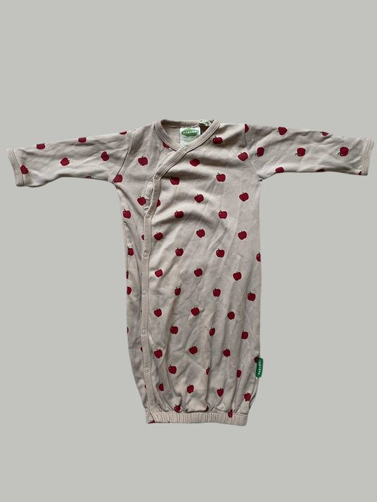 Organic cotton apple gown sleeper 0-3m | Parade Organic