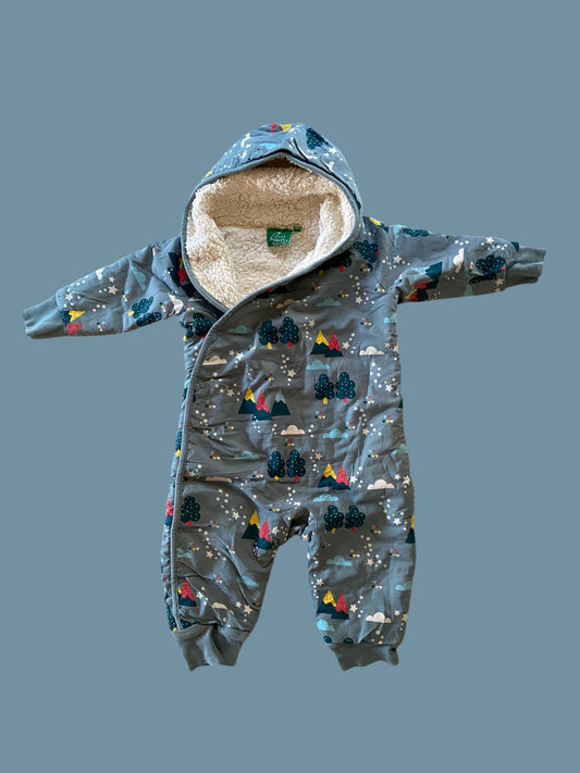 Organic cotton bunting snuggle suit 18-24m | Little Green Radicals