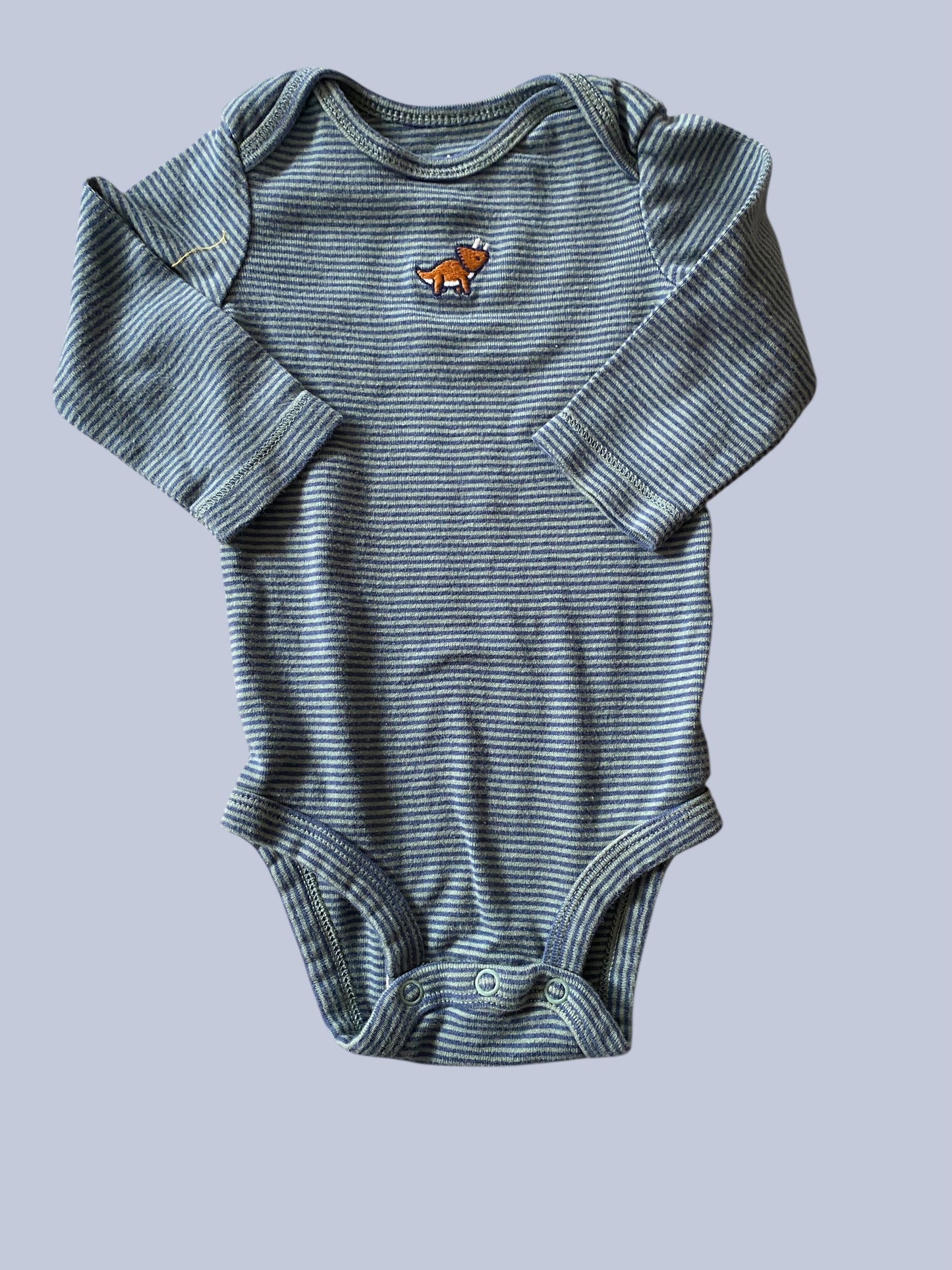Cotton striped Dino onesie 6m | Carter’s