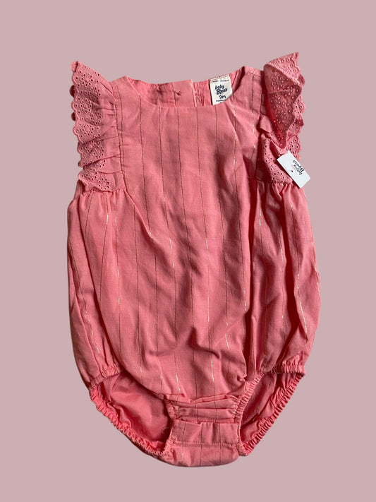 Cotton pink onesie 9m | OshKosh
