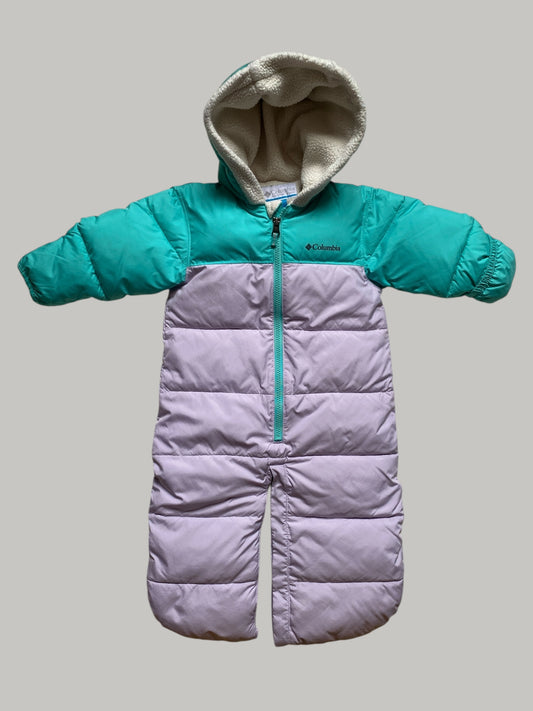 Colour block snowsuit and bunting suit 2-in-1 12-18m | Columbia