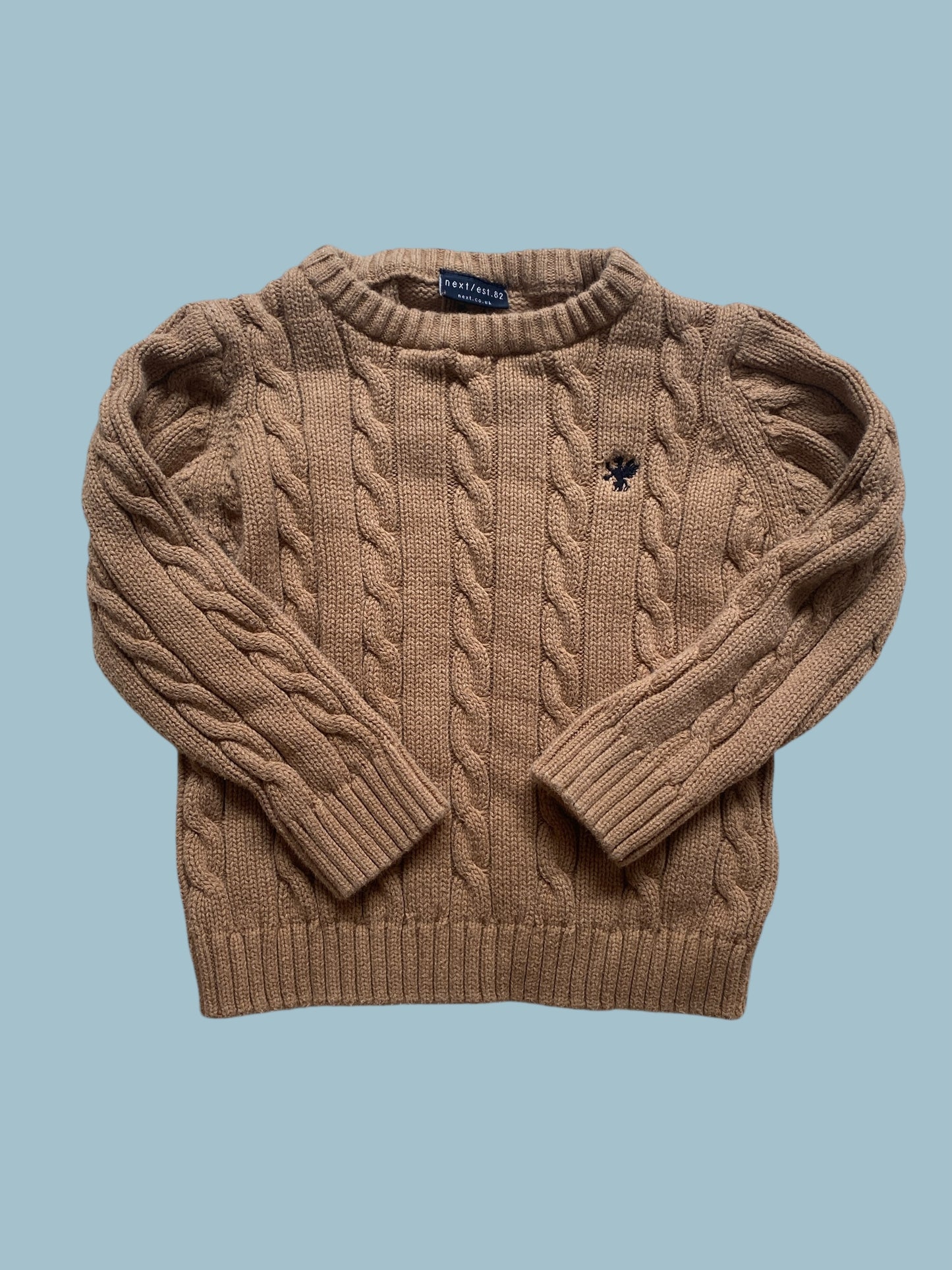 Cable knit cotton sweater 3-4Y  | Next