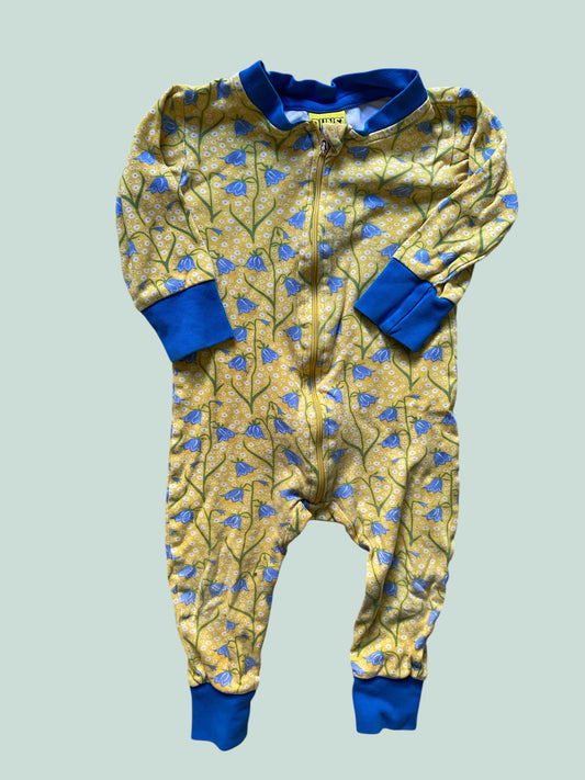 Organic cotton bluebell sleeper 9-12m (80, generous) | Duns Sweden