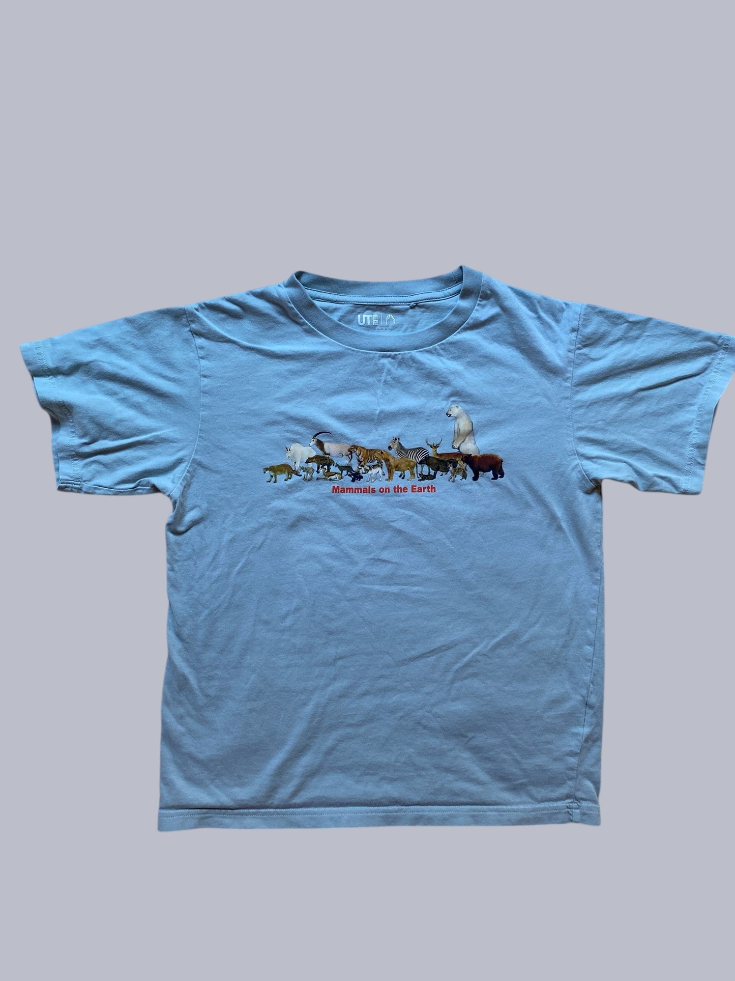 Cotton Mammals on the Earth t-shirt 11-12Y | Uniqlo