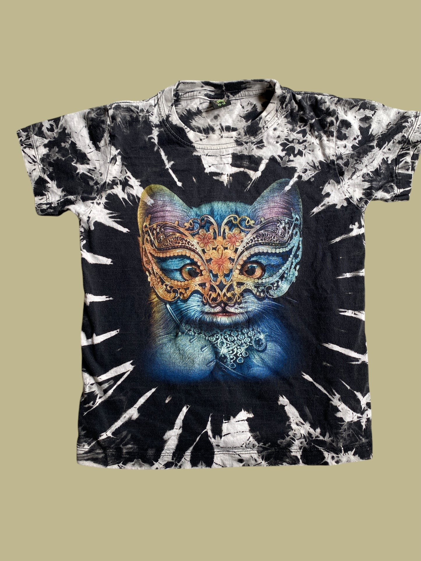 Psychedelic cat t-shirt 10-12Y | Caballo