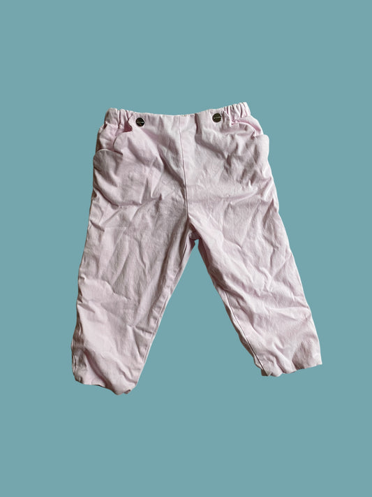 Rose lined cotton pants 18m | Jacardi