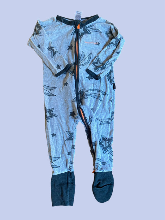 Star print 12-18m two-way zipper | Bonds Wondersuit