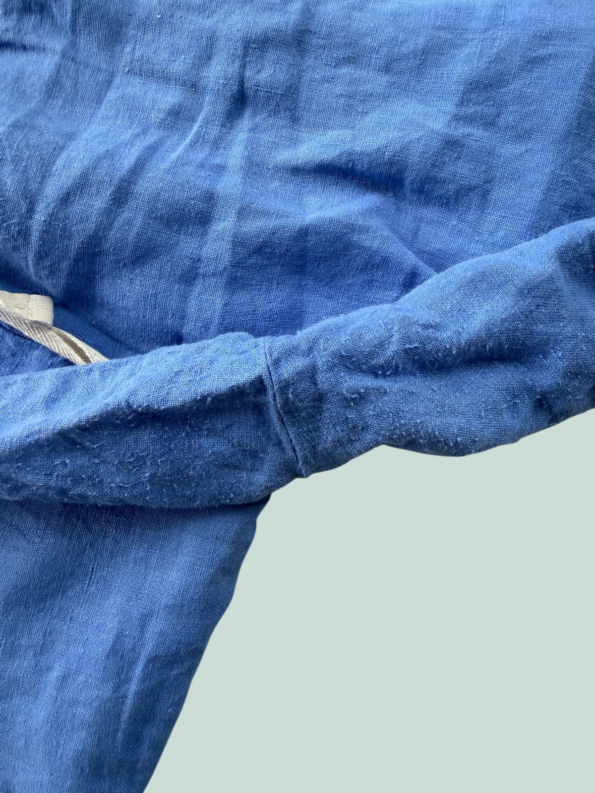 Blue linen pants women's size XL | Not Perfect Linen