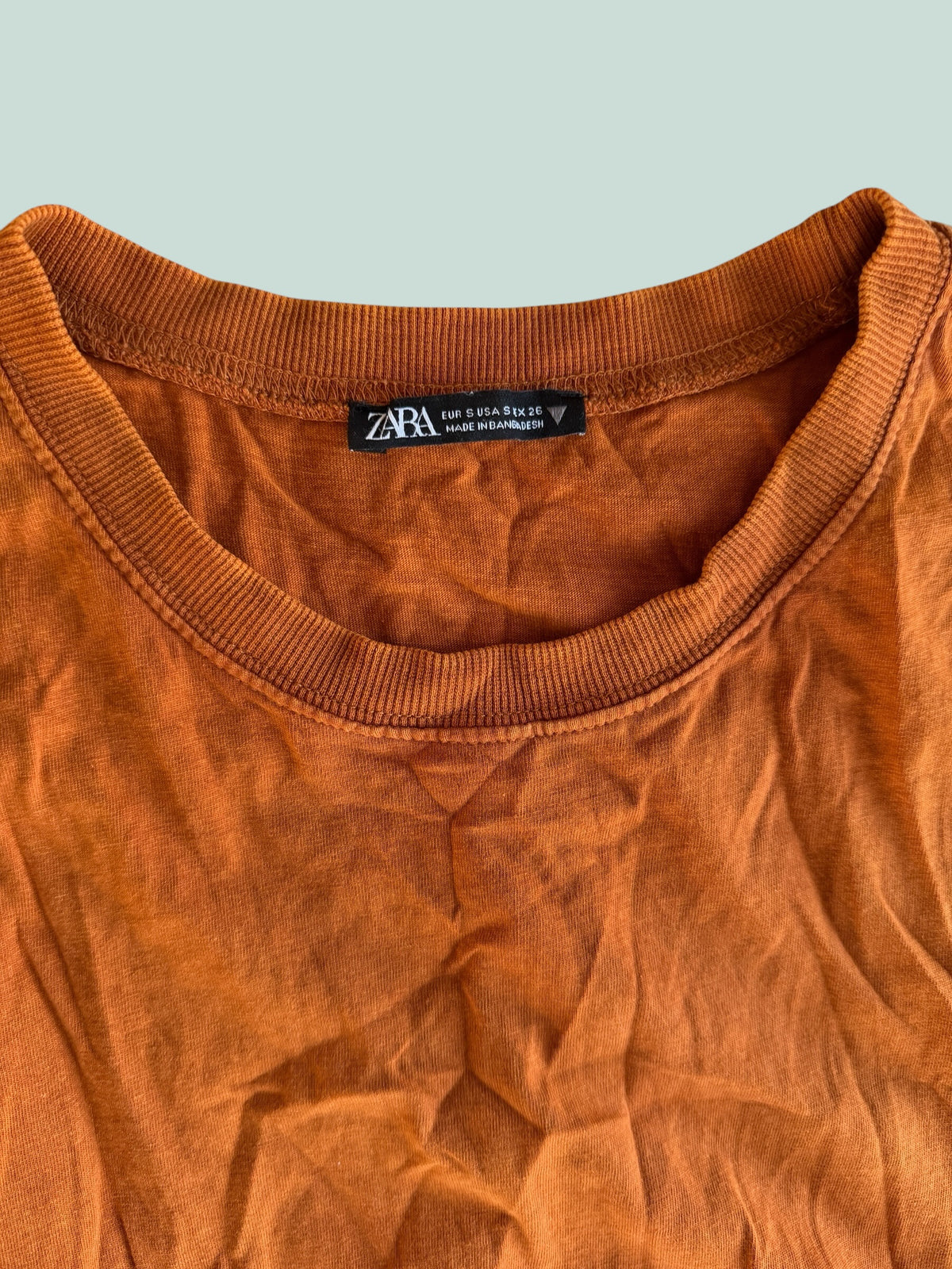 Stunning rust colour stretchy dress women's small | Zara
