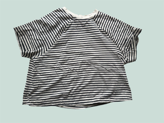 Stripped cotton nursing t-shirt with zippers women's XL | H&M