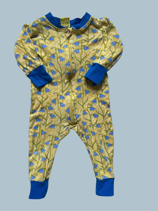 Organic cotton bluebell sleeper 6-12m (80) | Duns Sweden