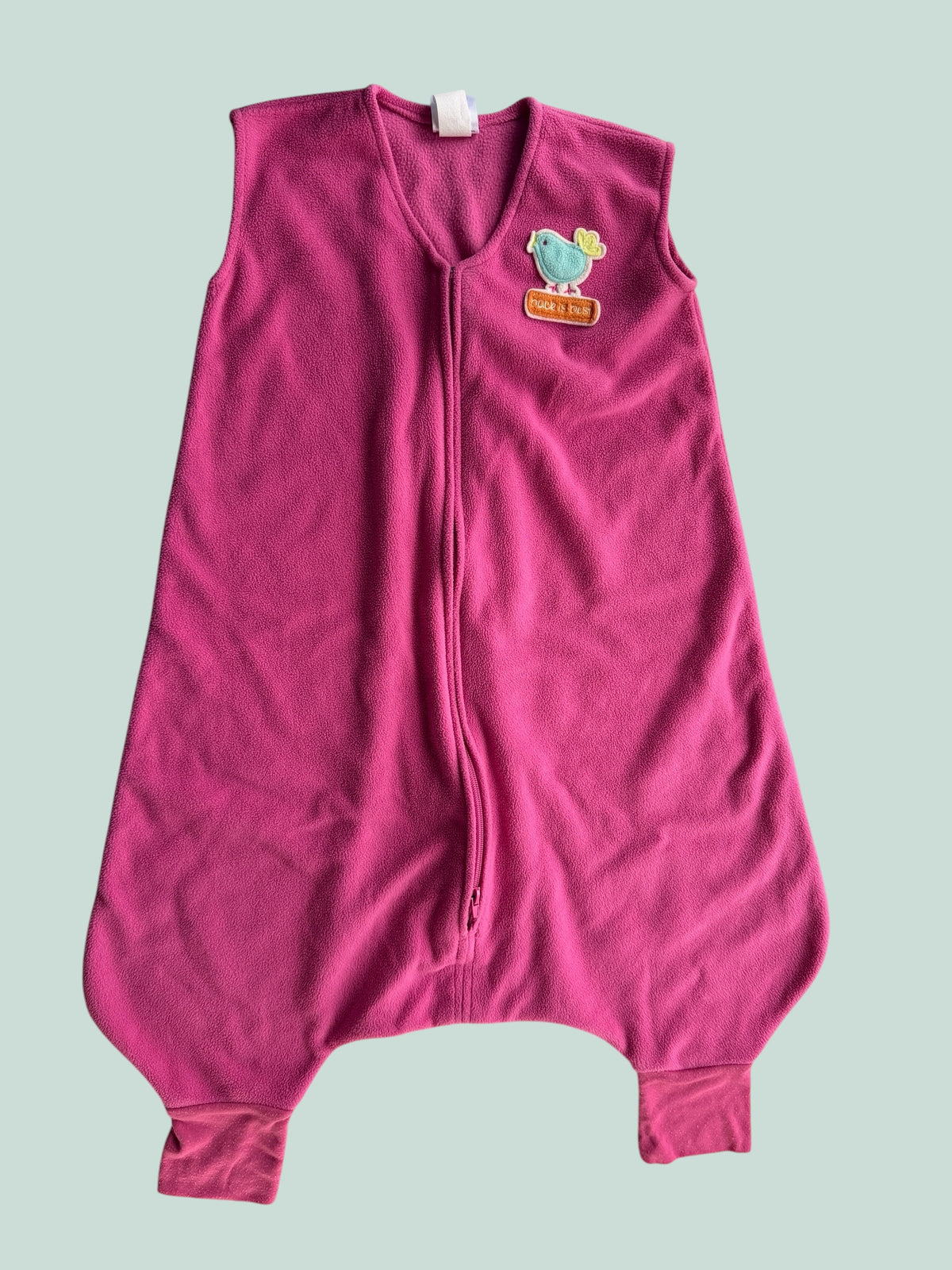 Pink fleece sleepsack with feet 18m | Halo