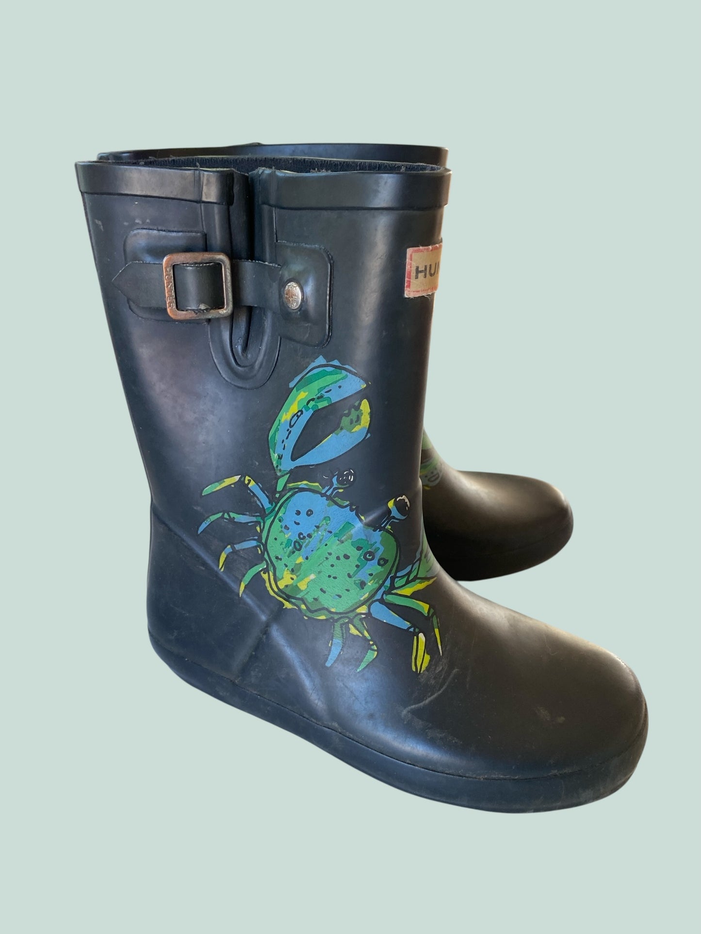 Crab rubber rain boots 12US Little Kids | Hunter