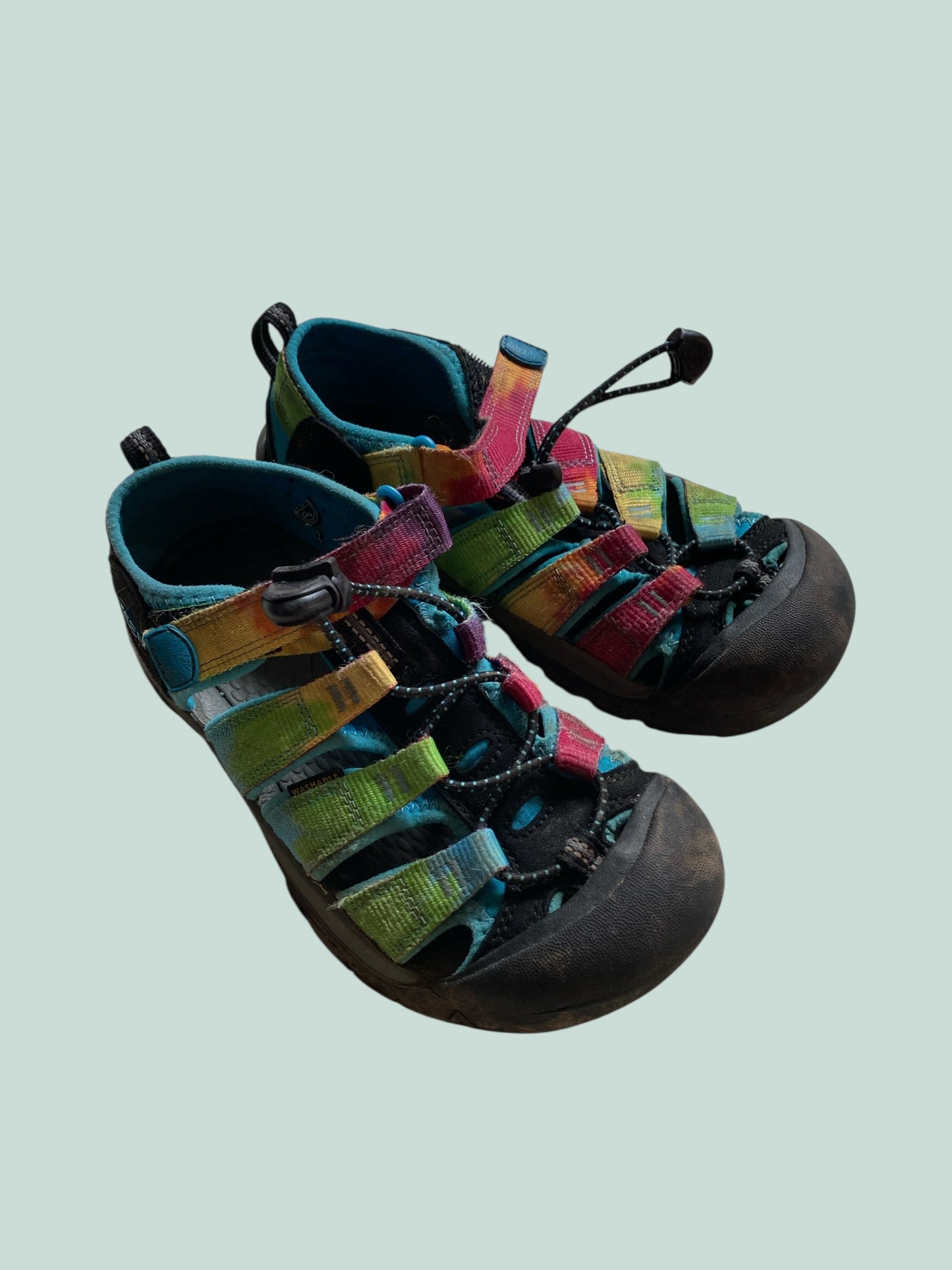 Rainbow velcro sandals 2US Big Kids | Keen