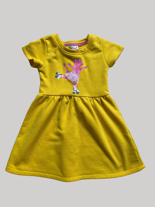 Skating kitten dress 3Y | Epic Threads