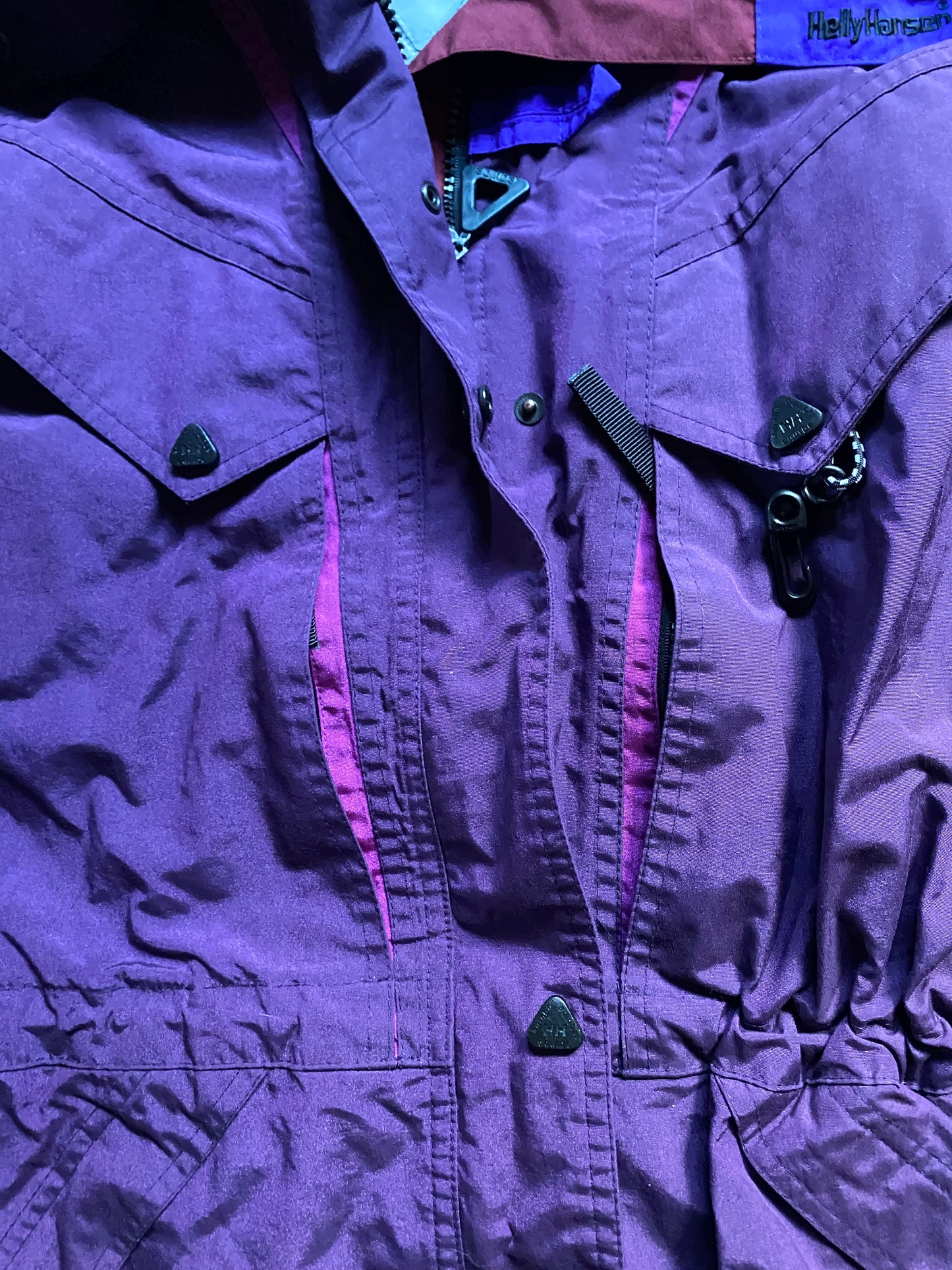 Vintage 80s Helly Hansen Purple Jacket size adult medium/large