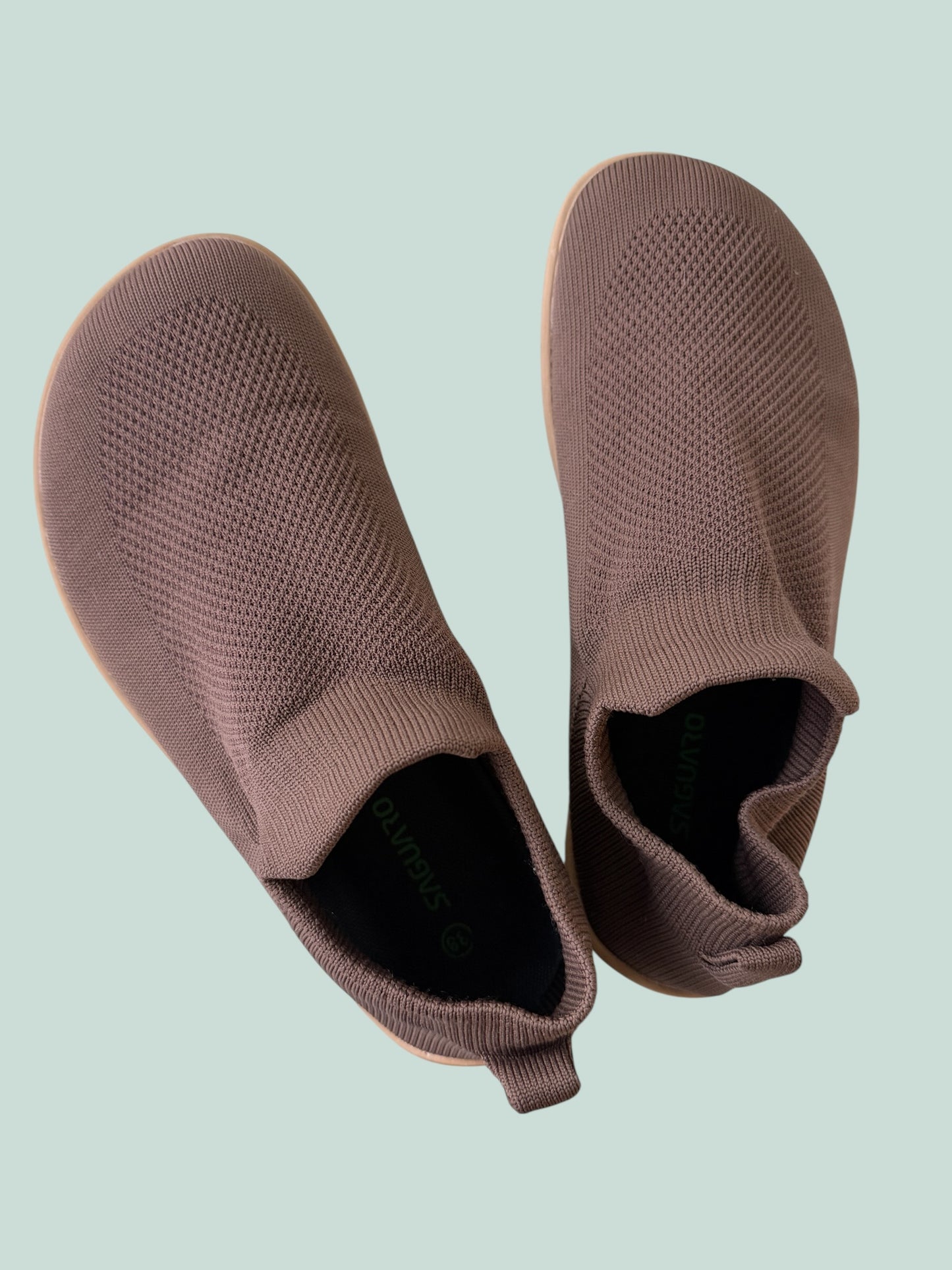 Brown Agile I barefoot sock shoes 38 EU | Saguaro