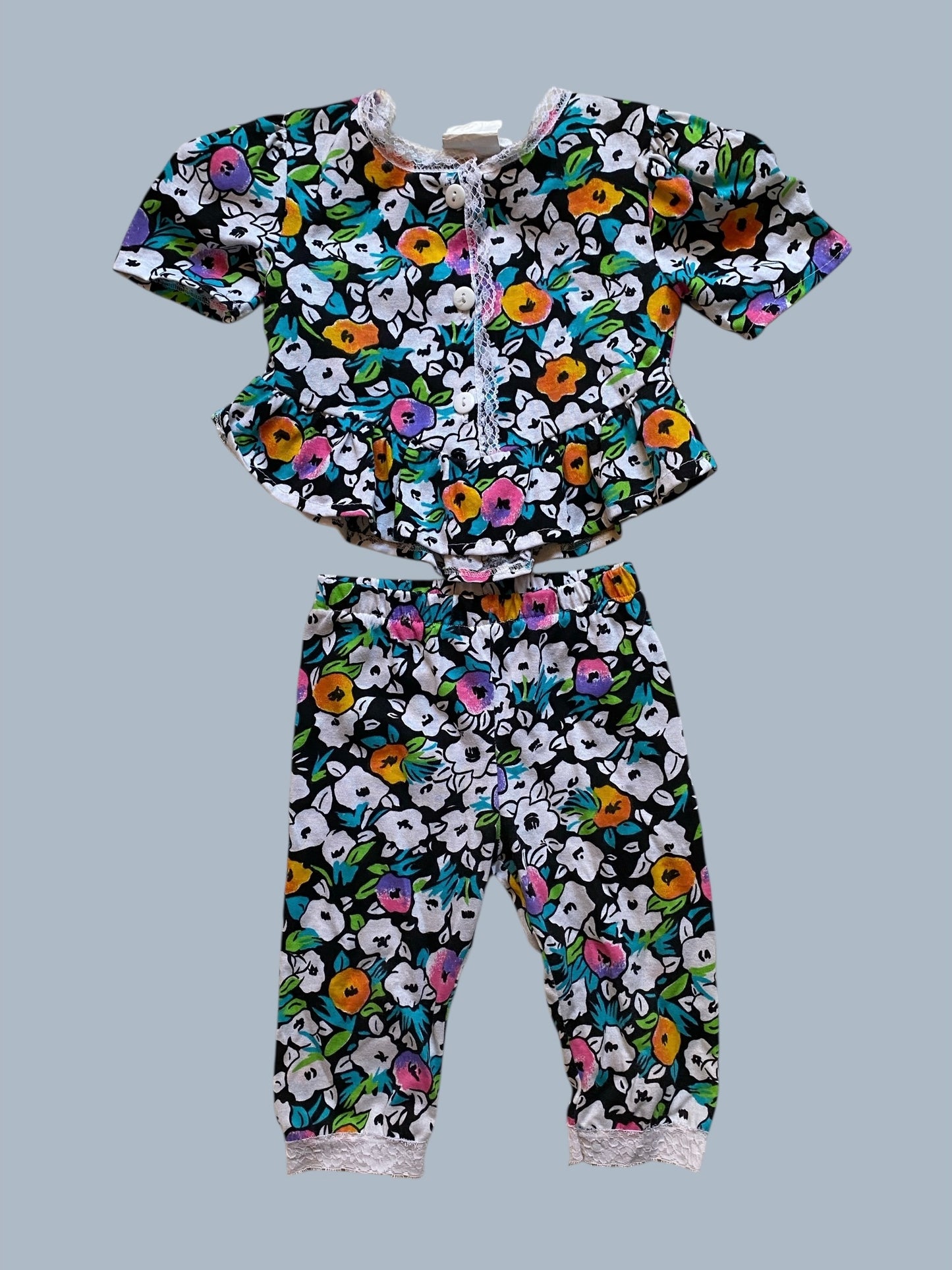 Vintage cotton-poly blend set 2-3Y