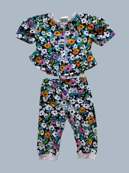 Vintage cotton-poly blend set 2-3Y