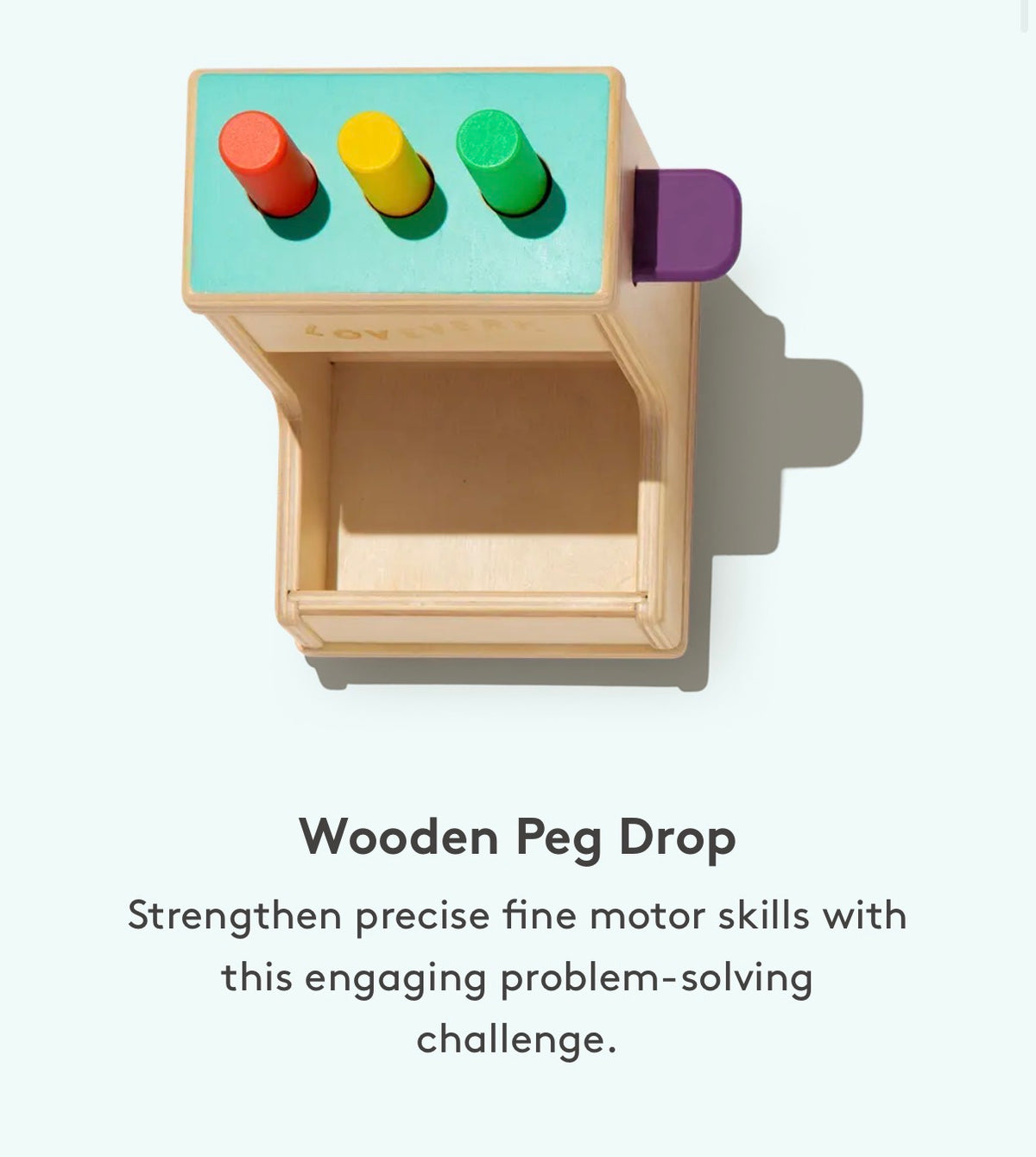 Wooden Peg Drop | Lovevery