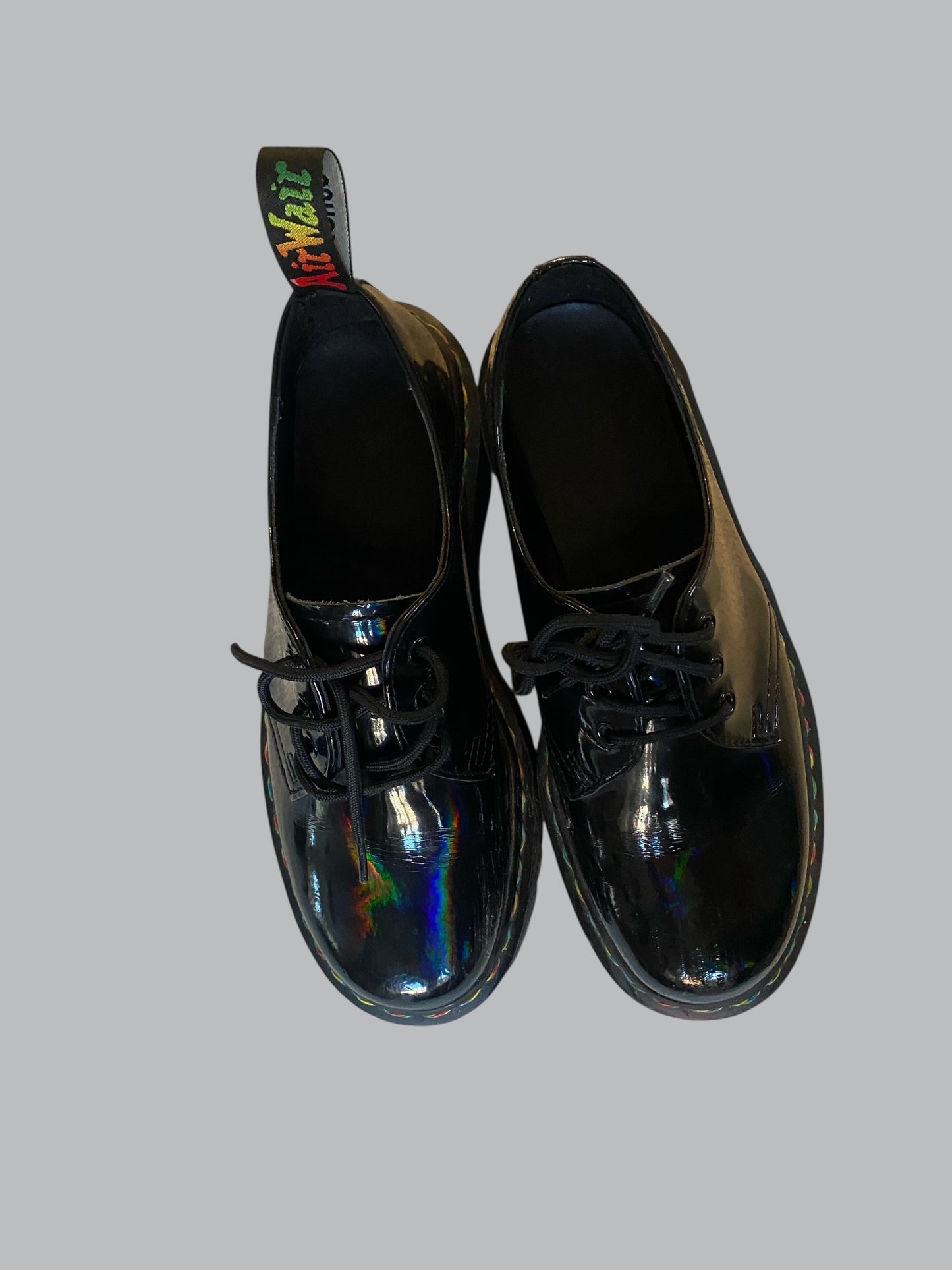 Rainbow Patent Platform Shoes (1461 ) Women's 9 US/Men's 8 US | Dr Marten's