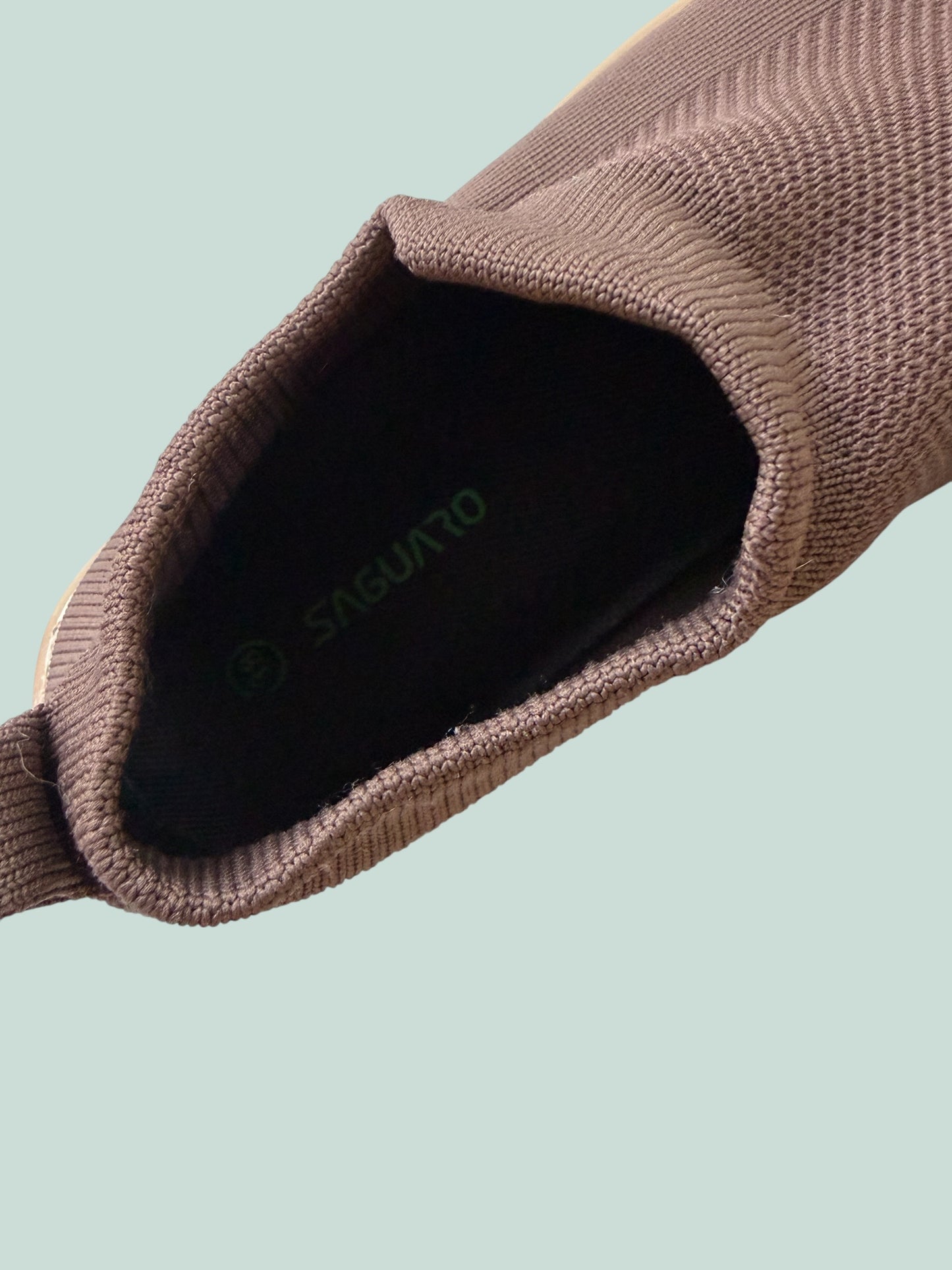 Brown Agile I barefoot sock shoes 38 EU | Saguaro