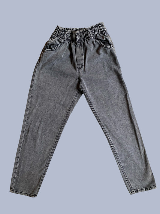 Grey cotton relaxed fit jeans 9-10Y | H&M
