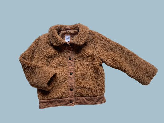 Brown pile fleece jacket 2Y | Gap