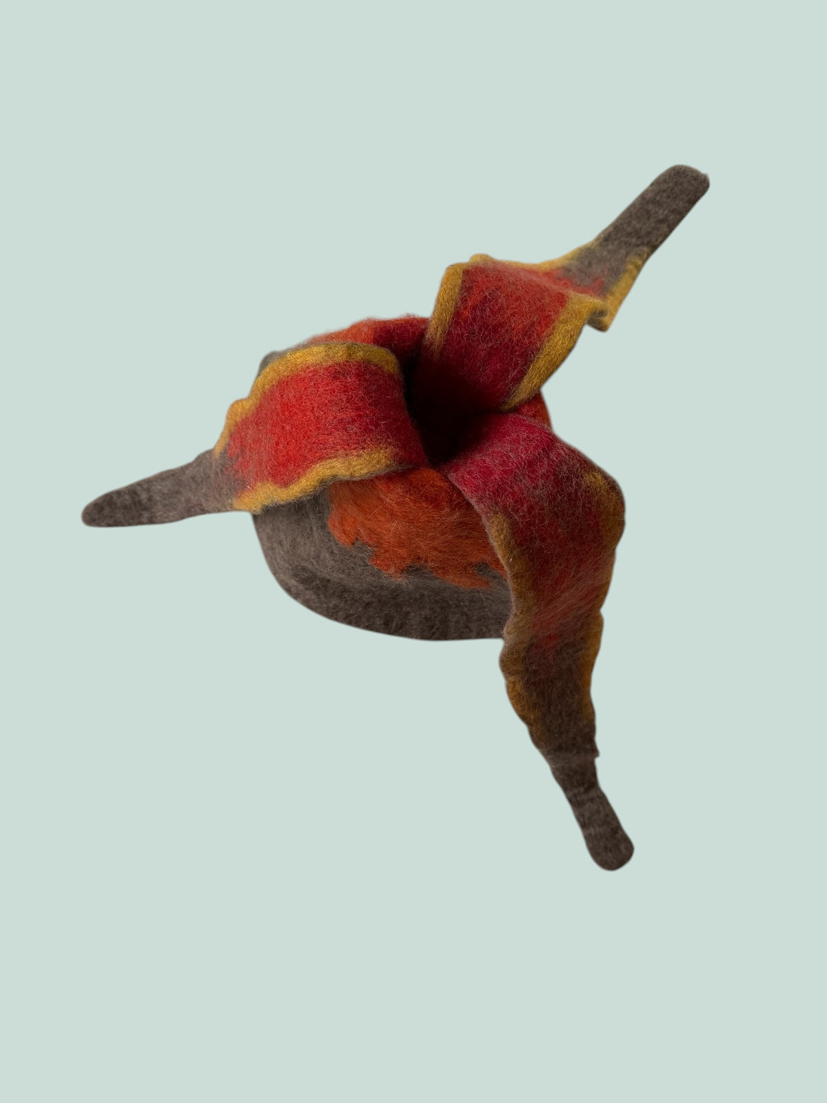 Felted wool vulcano with lava set | Papoose