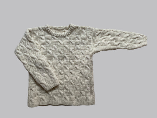 Thick Aran sweater adult xs/s or teen (see measurements)