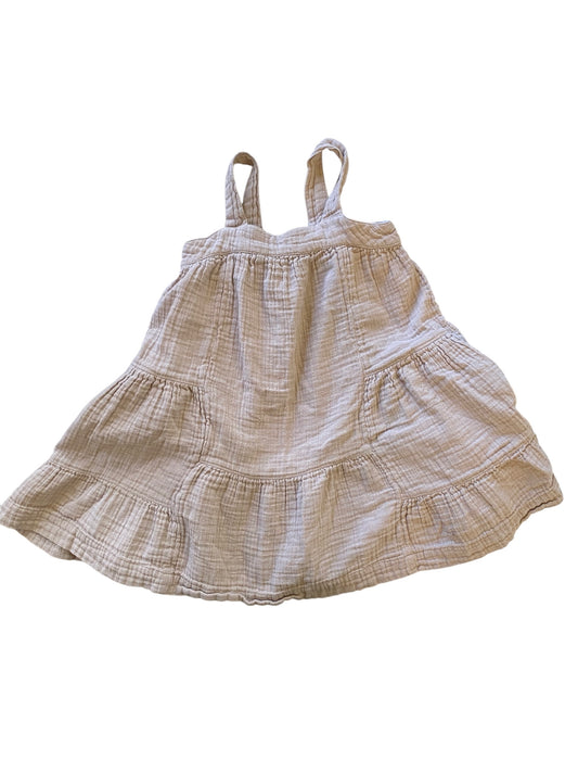 Cotton muslin pinafore dress 3Y | Gap