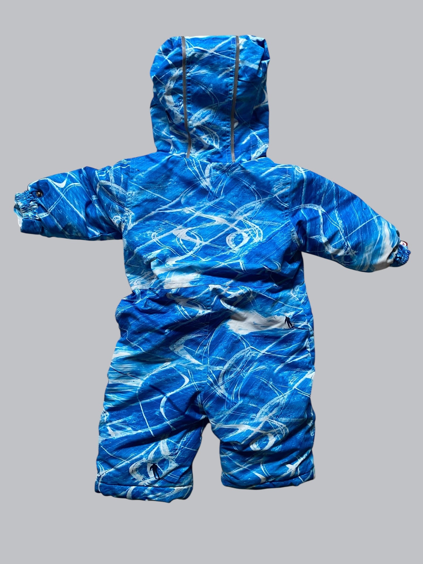 Blue and white snowsuit 12m | Deux par Deux