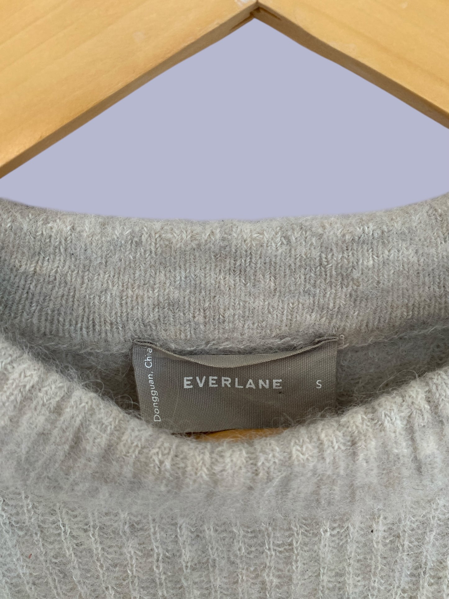 Alpaca blend light grey sweater women’s small | Everlane