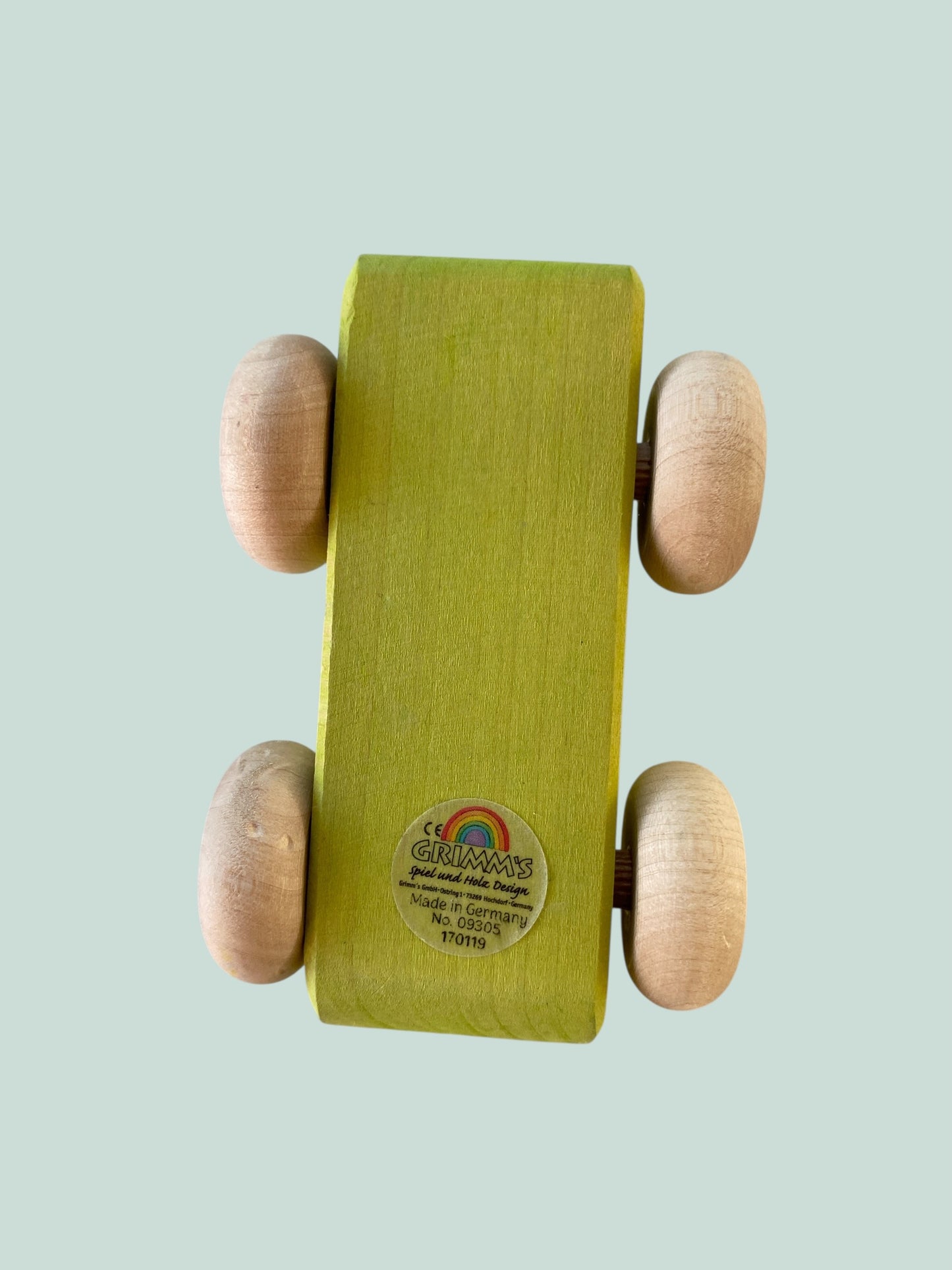 Green wooden car | Grimms