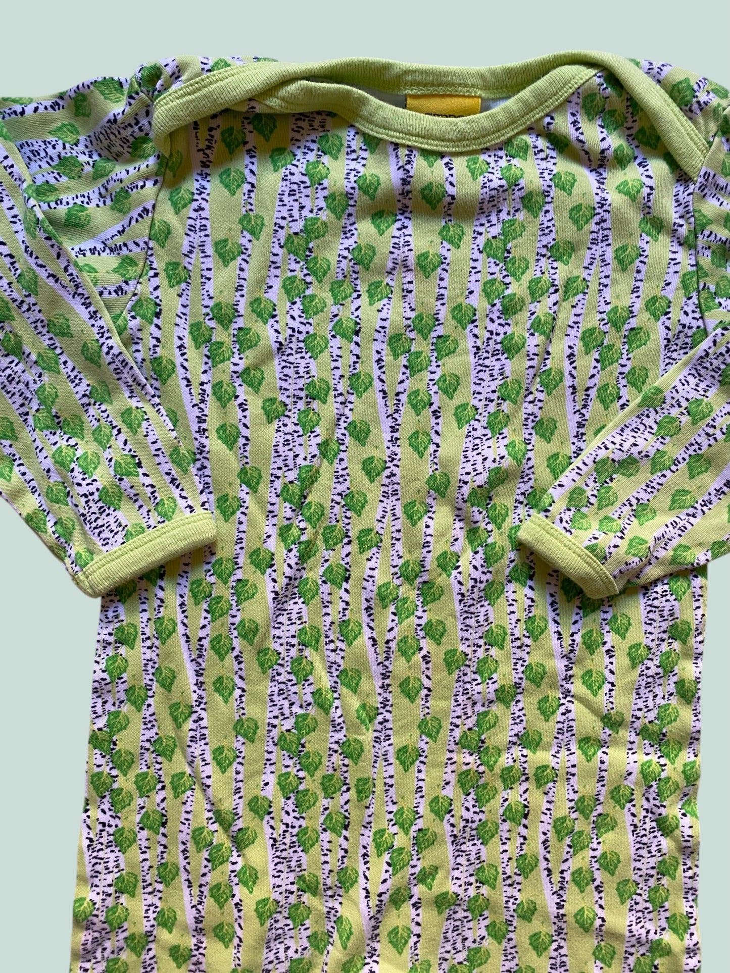 Organic cotton birches romper 12-24m (86, generous) | Duns Sweden