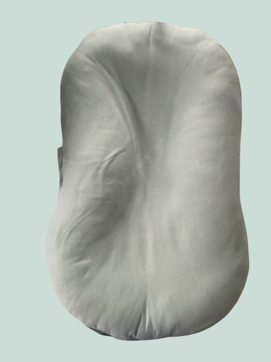 Organic cotton baby lounger with sage green cover | Snuggle Me *local pickup only*