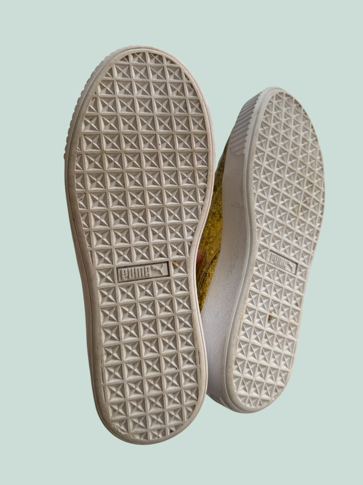 Gold sneakers 8US women's (38.5EU) | Puma
