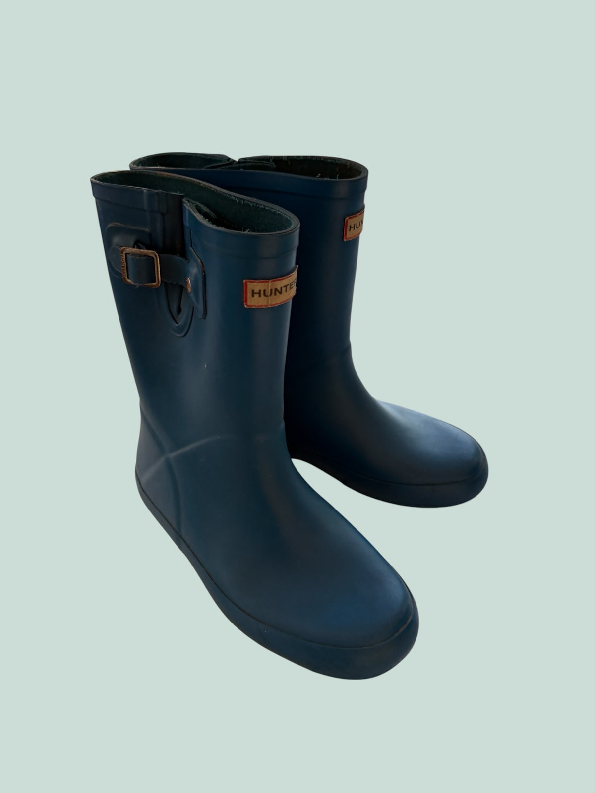 Blue rubber rain boots size 2US (1UK) | Hunter