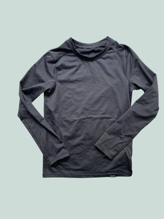 Dark grey capilene midweight crew top 10Y | Patagonia