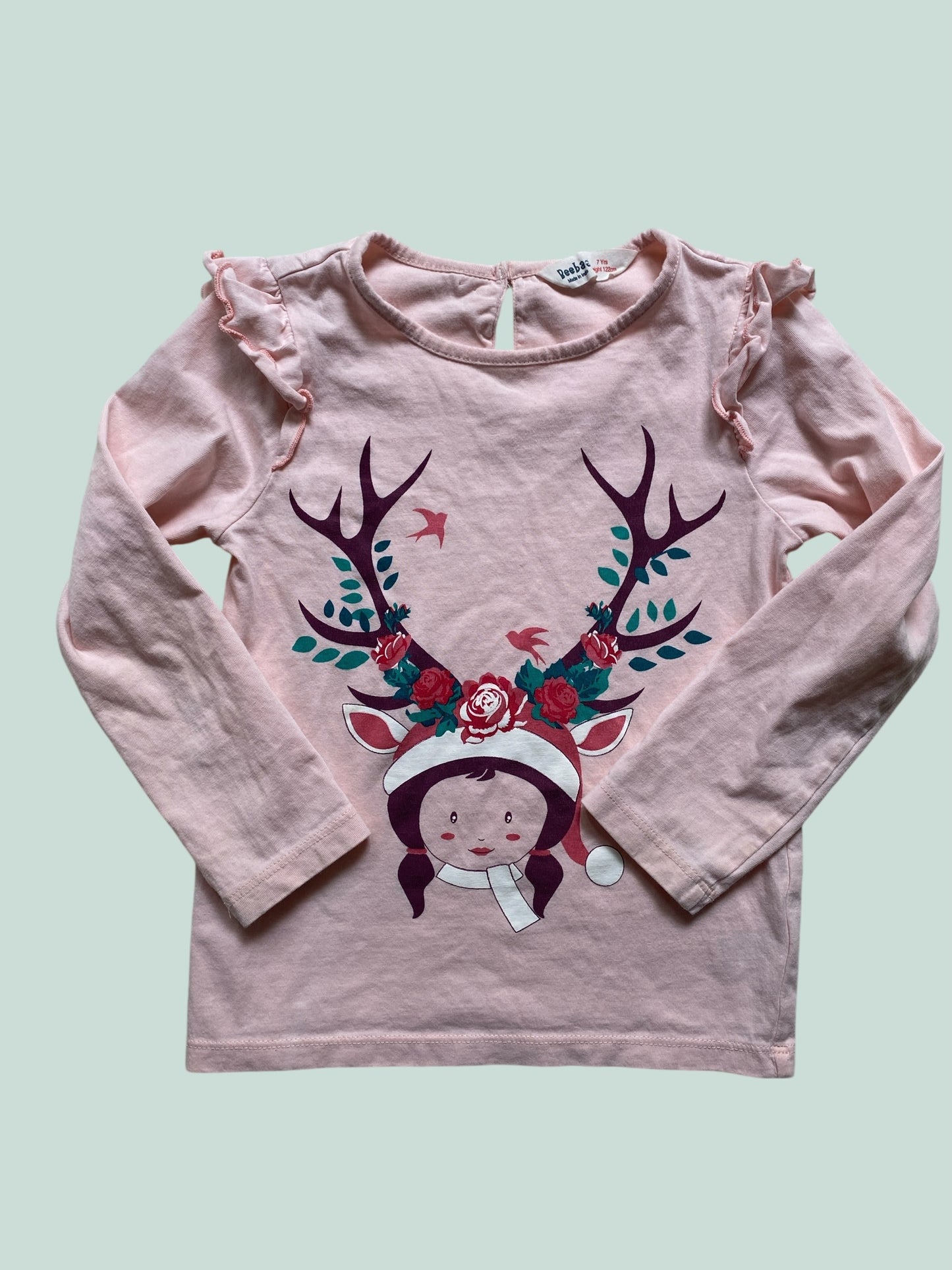 Cotton long sleeve top 7Y | BeeBaa