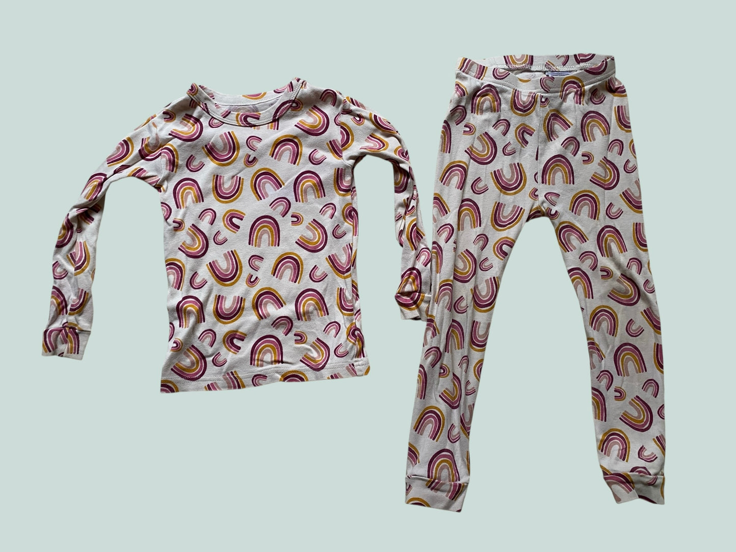 Organic cotton rainbow pj set 3-4Y | Gap