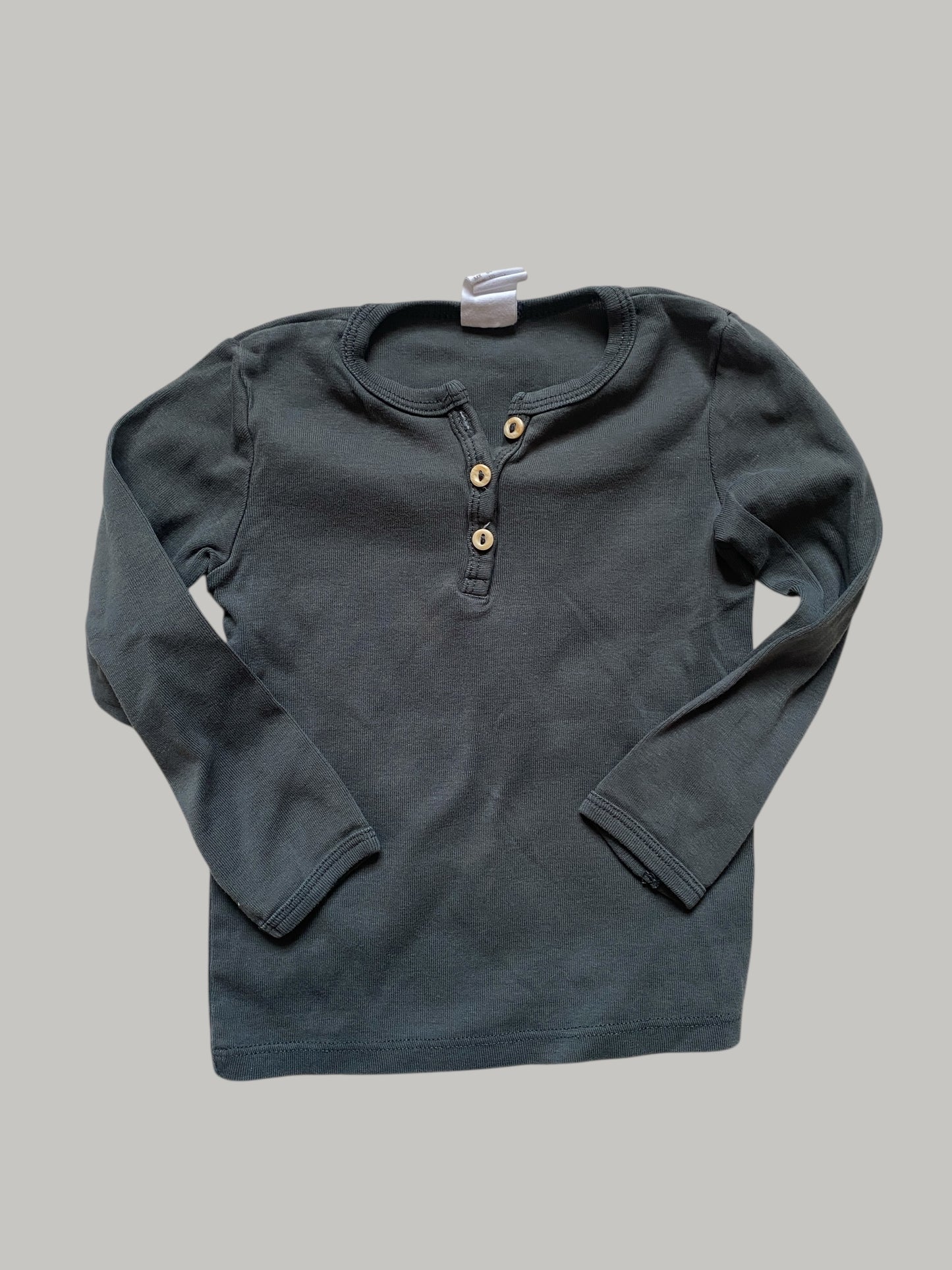 Organic cotton long sleeve top 12-18m | H&M