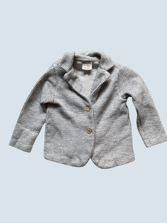 Grey waffle blazer 18-24m | Zara