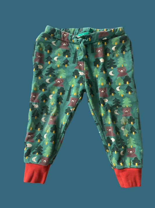 Organic cotton woodland joggers 3-4Y | Little Green Radicals