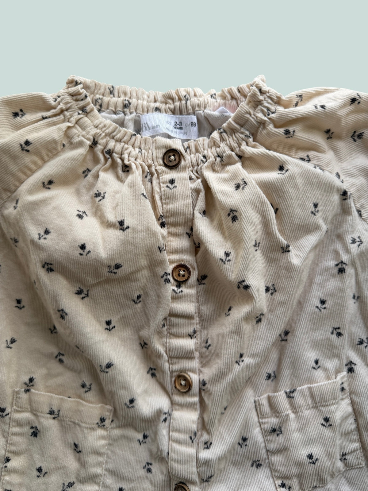 Cotton flower blouse top 2-3Y | Zara