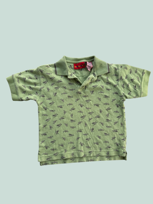 Vintage cotton shark polo shirt 6Y | Ragscals