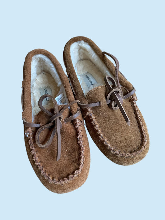Leather moccasin slippers 13 US Little Kids | J. Crew