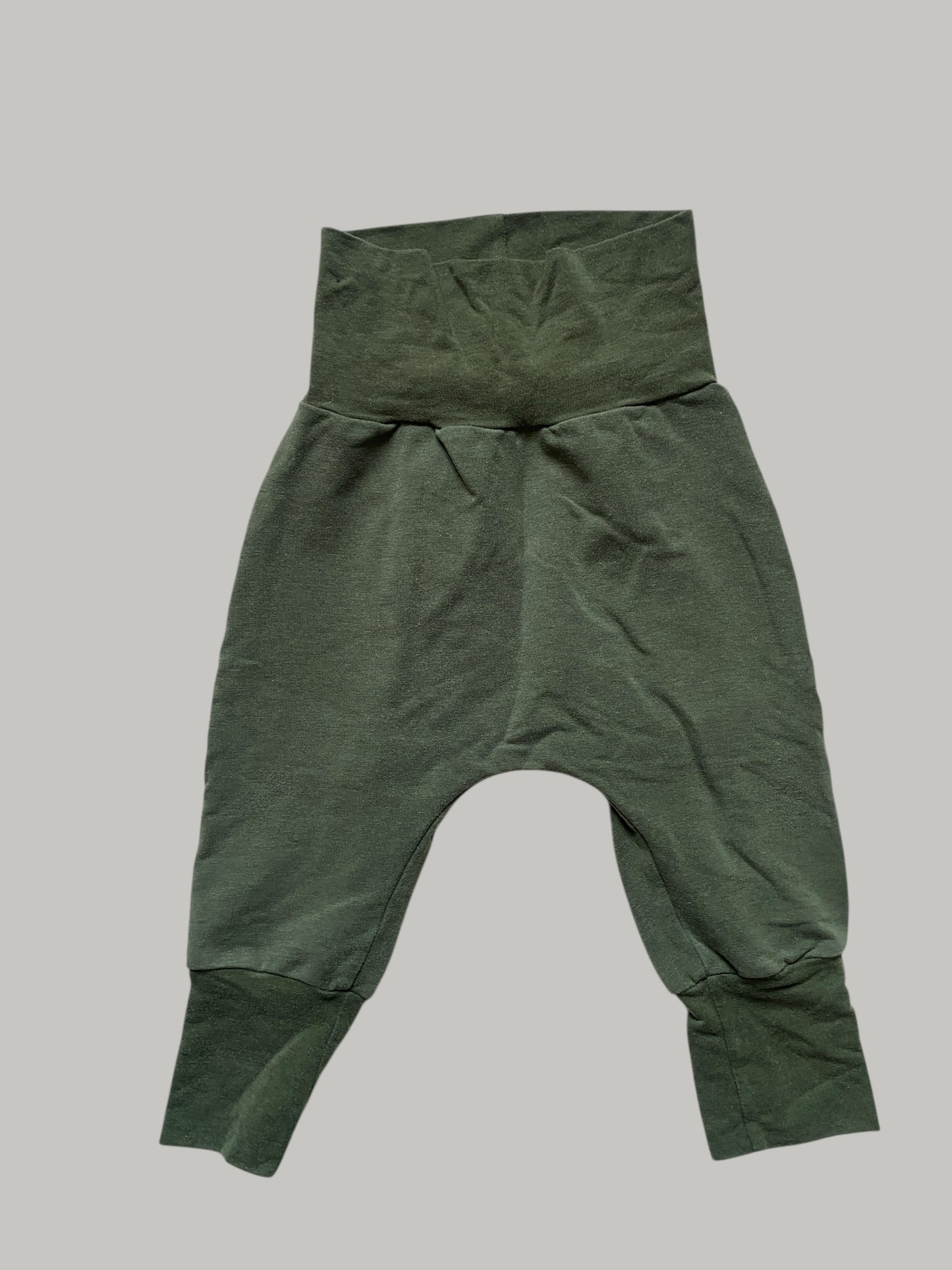 Organic cotton blend harem pants 6-18m | Pure Colour Baby